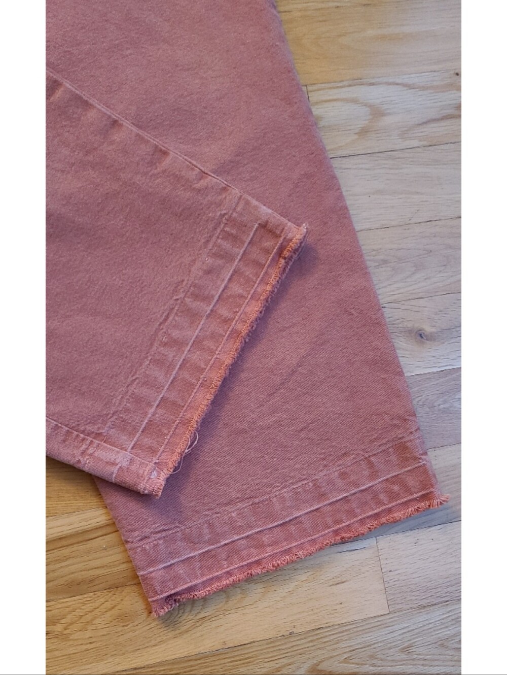 Rudy Jude High Season Wide Leg Raw Hem Pant High Waist Terracotta Resortwear 26 - Picture 4 of 14